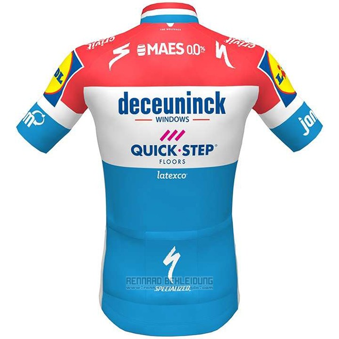 2020 Fahrradbekleidung Deceuninck Quick Step Champion Niederlande Trikot Kurzarm und Tragerhose